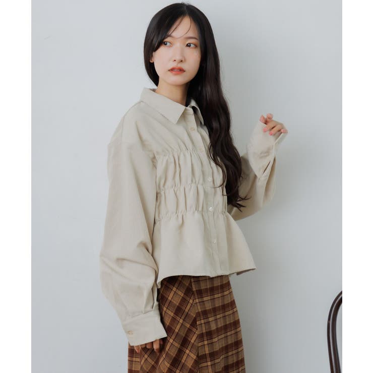 コーデュロイギャザーシャツ | RETRO GIRL | 詳細画像7 