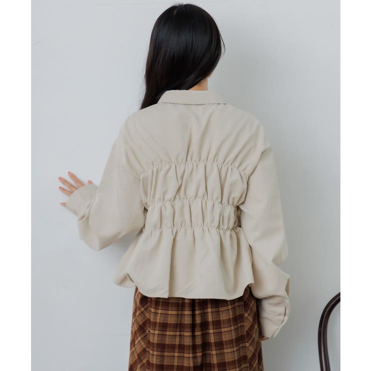 コーデュロイギャザーシャツ | RETRO GIRL | 詳細画像8 