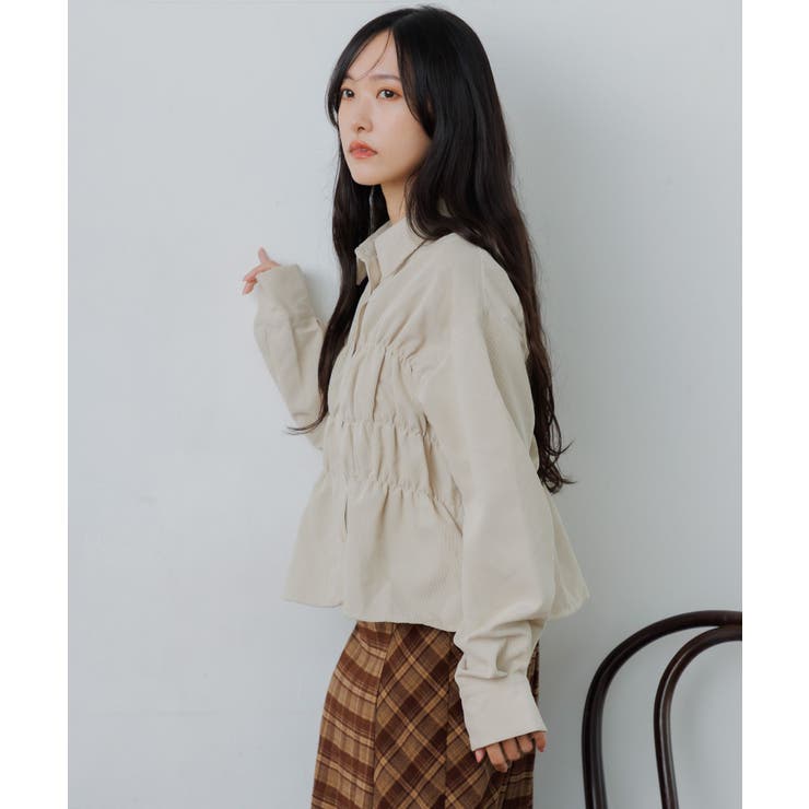 コーデュロイギャザーシャツ | RETRO GIRL | 詳細画像9 