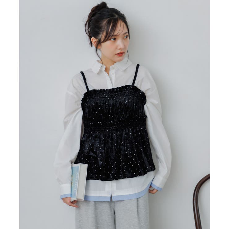 ベロア２WAYフリルビスチェ | RETRO GIRL | 詳細画像17 