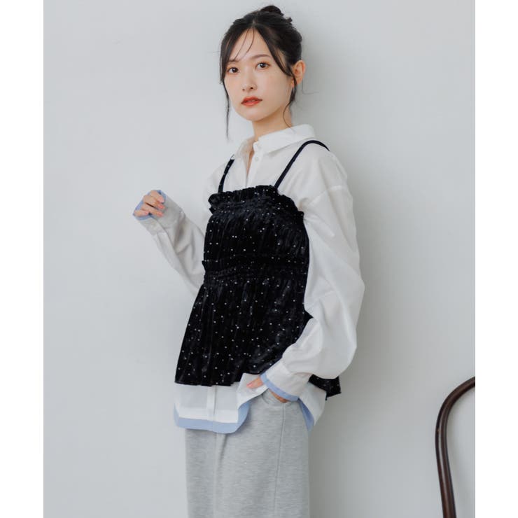 ベロア２WAYフリルビスチェ | RETRO GIRL | 詳細画像20 