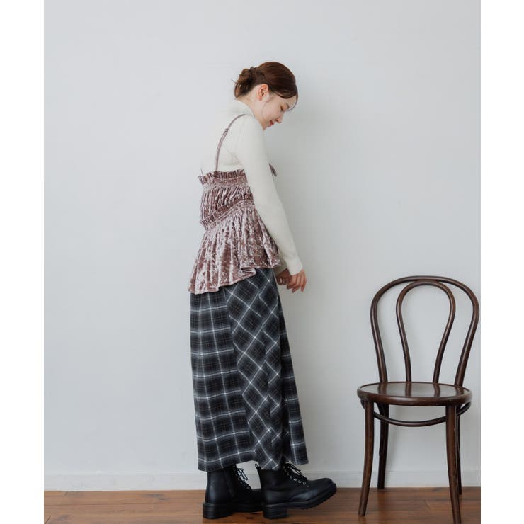 ベロア２WAYフリルビスチェ | RETRO GIRL | 詳細画像25 