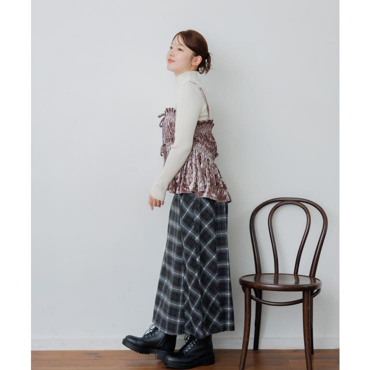 ベロア２WAYフリルビスチェ | RETRO GIRL | 詳細画像27 