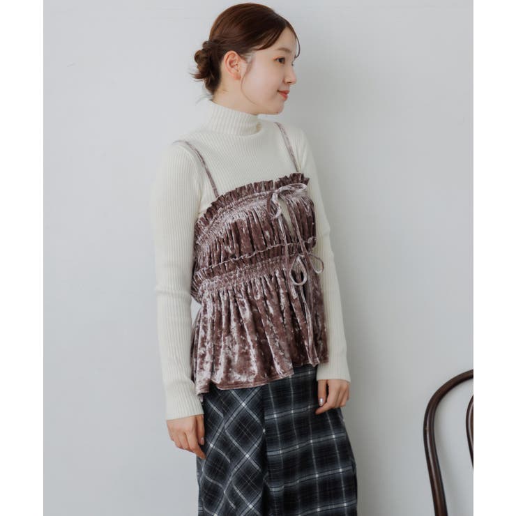 ベロア２WAYフリルビスチェ | RETRO GIRL | 詳細画像29 