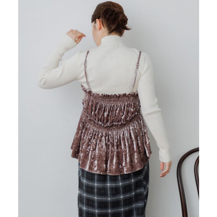 ベロア２WAYフリルビスチェ | RETRO GIRL | 詳細画像30 