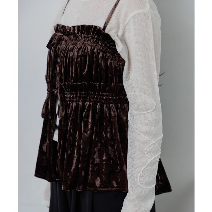 ベロア２WAYフリルビスチェ | RETRO GIRL | 詳細画像33 