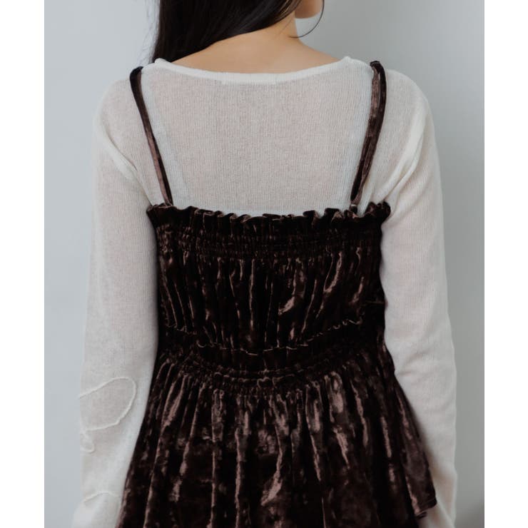 ベロア２WAYフリルビスチェ | RETRO GIRL | 詳細画像34 