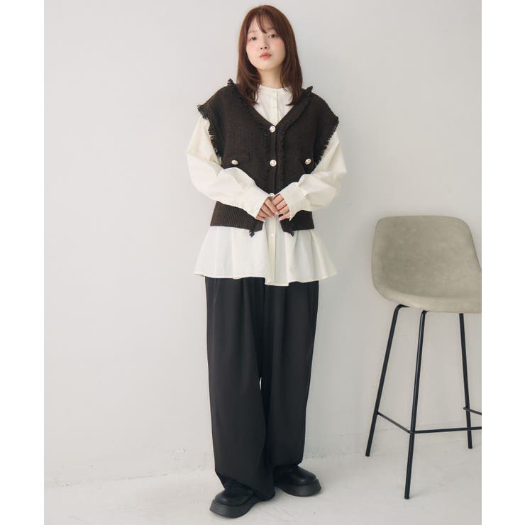 フリンジNT金釦ベスト | RETRO GIRL | 詳細画像16 