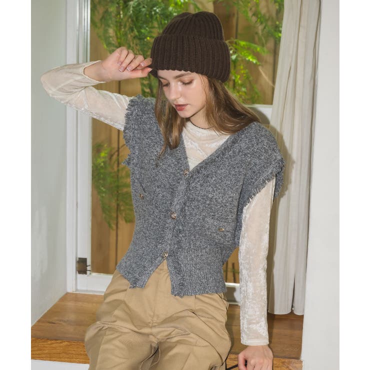 フリンジNT金釦ベスト | RETRO GIRL | 詳細画像5 