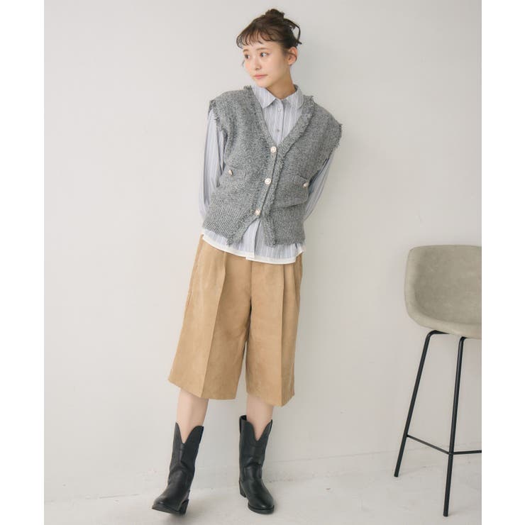 フリンジNT金釦ベスト | RETRO GIRL | 詳細画像8 