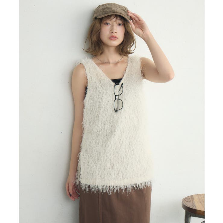 ネップフリンジベスト | RETRO GIRL | 詳細画像16 