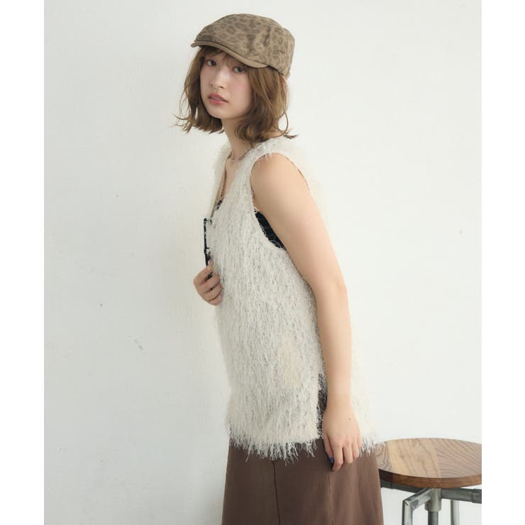 ネップフリンジベスト | RETRO GIRL | 詳細画像19 