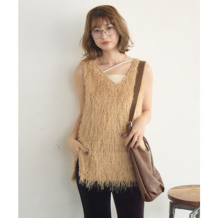 ネップフリンジベスト | RETRO GIRL | 詳細画像26 