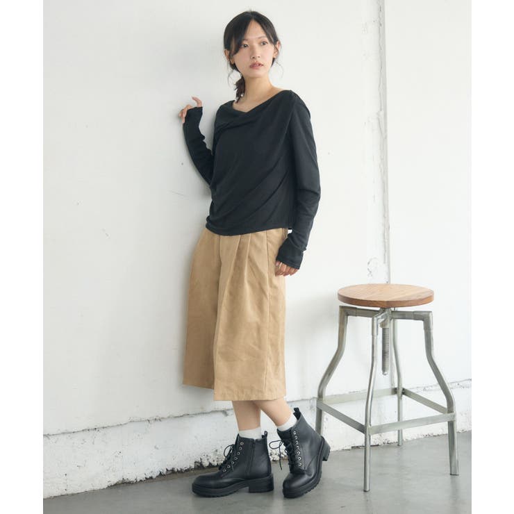 ドレープカットソー[品番：RTGW0009524]｜RETRO GIRL（レトロ