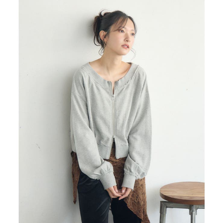 【セットアップ対応】WZIPスウェット | RETRO GIRL | 詳細画像12 