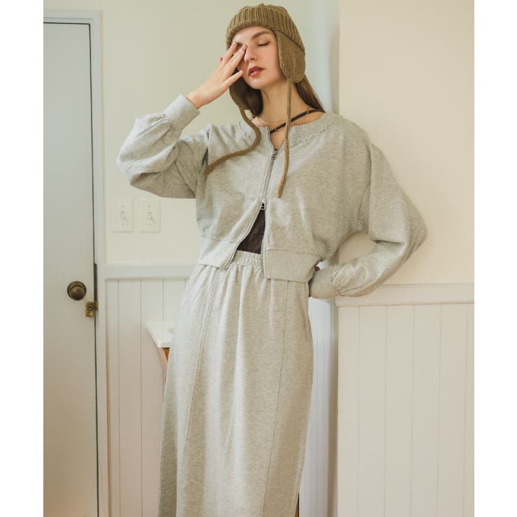 【セットアップ対応】WZIPスウェット | RETRO GIRL | 詳細画像3 