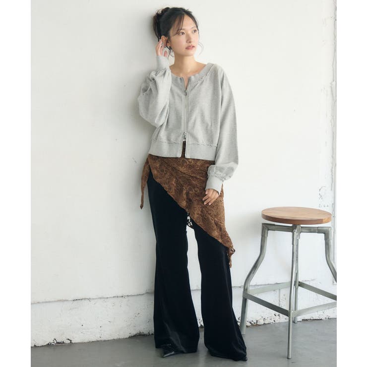 【セットアップ対応】WZIPスウェット | RETRO GIRL | 詳細画像8 