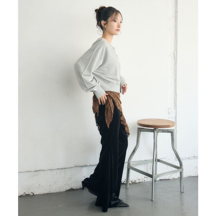 【セットアップ対応】WZIPスウェット | RETRO GIRL | 詳細画像9 