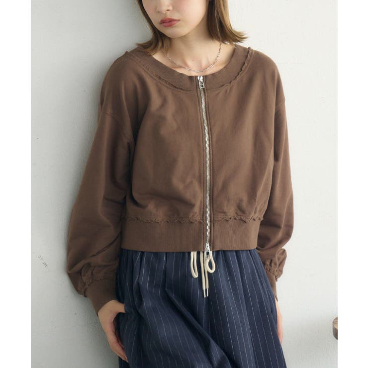 BRN0 | 【セットアップ対応】WZIPスウェット | RETRO GIRL