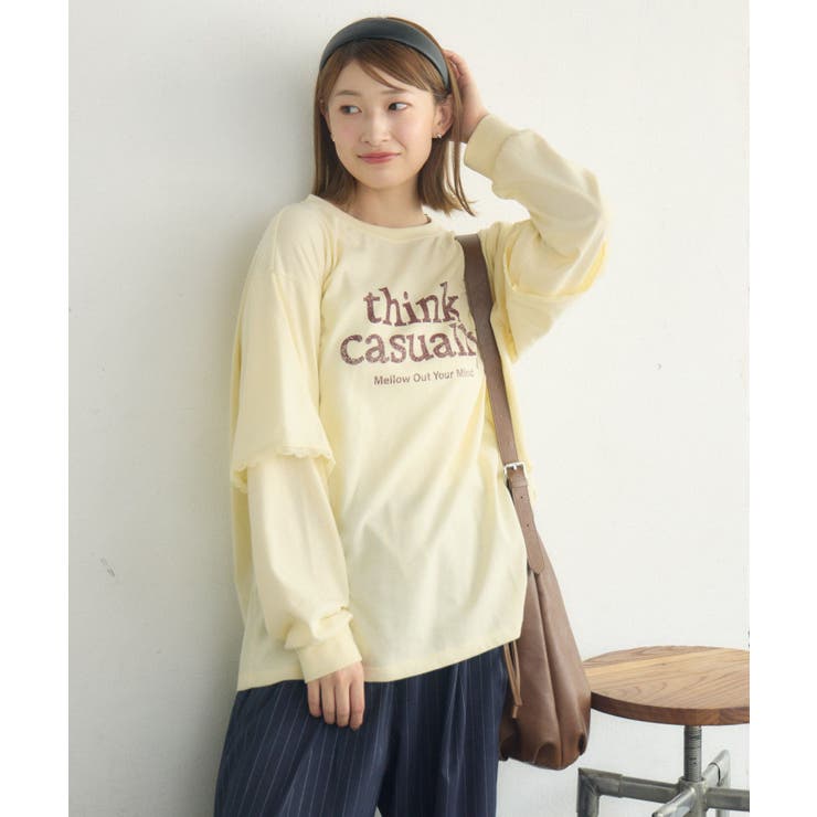 レイヤード風ロンTEE | RETRO GIRL | 詳細画像12 