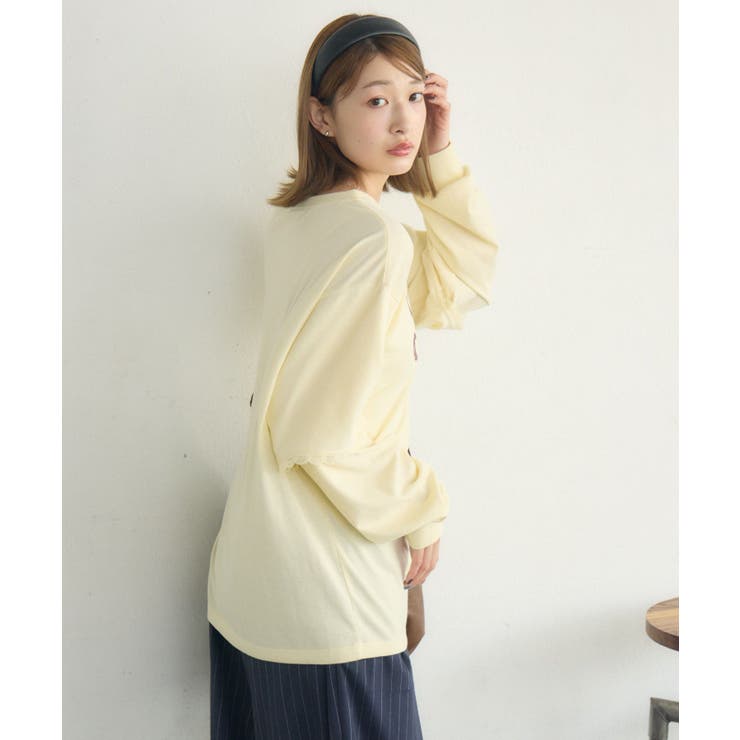 レイヤード風ロンTEE | RETRO GIRL | 詳細画像13 