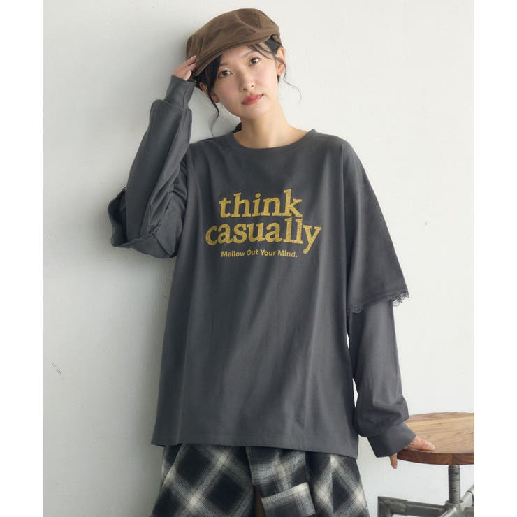 レイヤード風ロンTEE | RETRO GIRL | 詳細画像30 