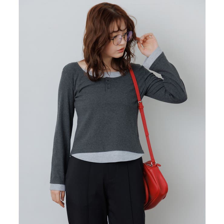 レイヤード風テレコCT | RETRO GIRL | 詳細画像18 