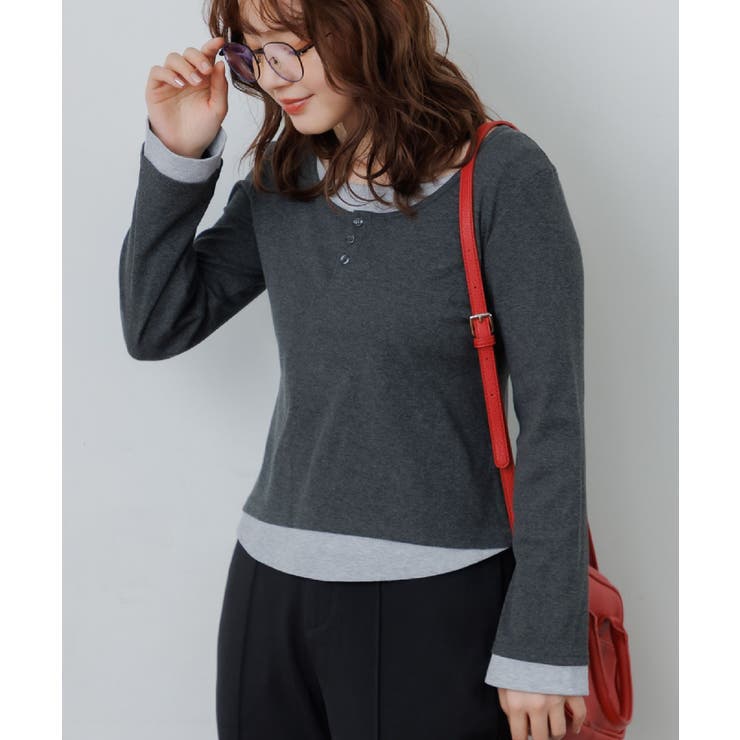 GRY2 | レイヤード風テレコCT | RETRO GIRL