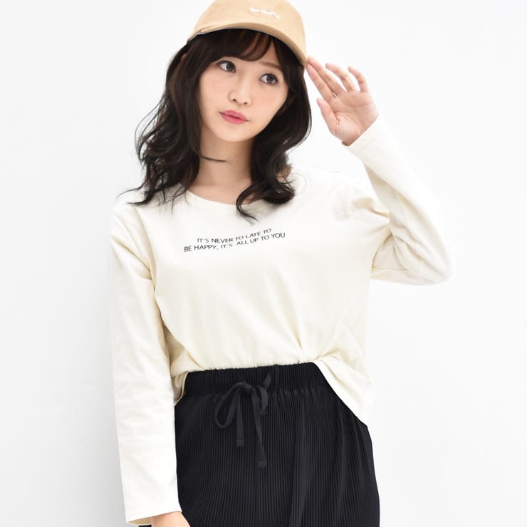 ホワイト | ○RETRO GIRL○ messageロゴTee | RETRO GIRL