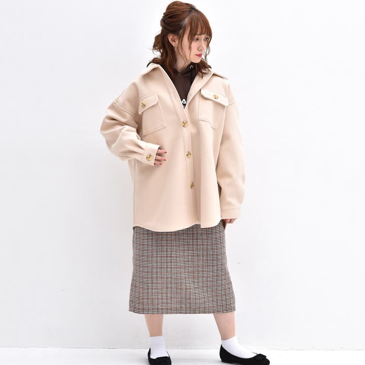 ○RETRO GIRL○ シャギーCPOジャケット[品番：RTGW0001529]｜RETRO