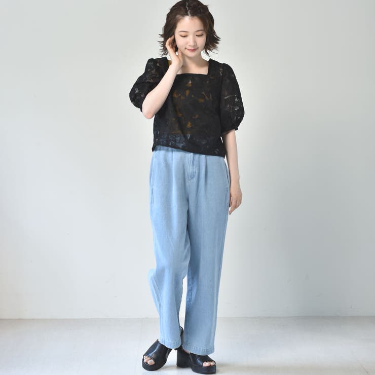 ◎RETRO GIRL◎ 花柄オーガンジーBL[品番：RTGW0004483]｜RETRO