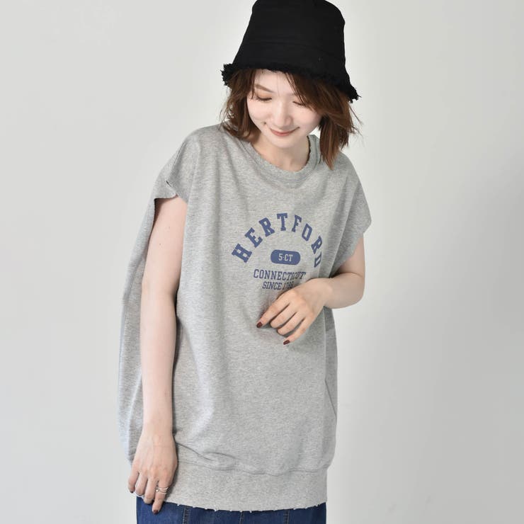 ◎RETRO GIRL◎ カレッジロゴウラケノースリ | RETRO GIRL | 詳細画像7 