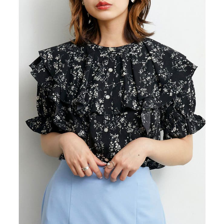 花柄フリルBL[品番：RTGW0007053]｜RETRO GIRL（レトロガール）の