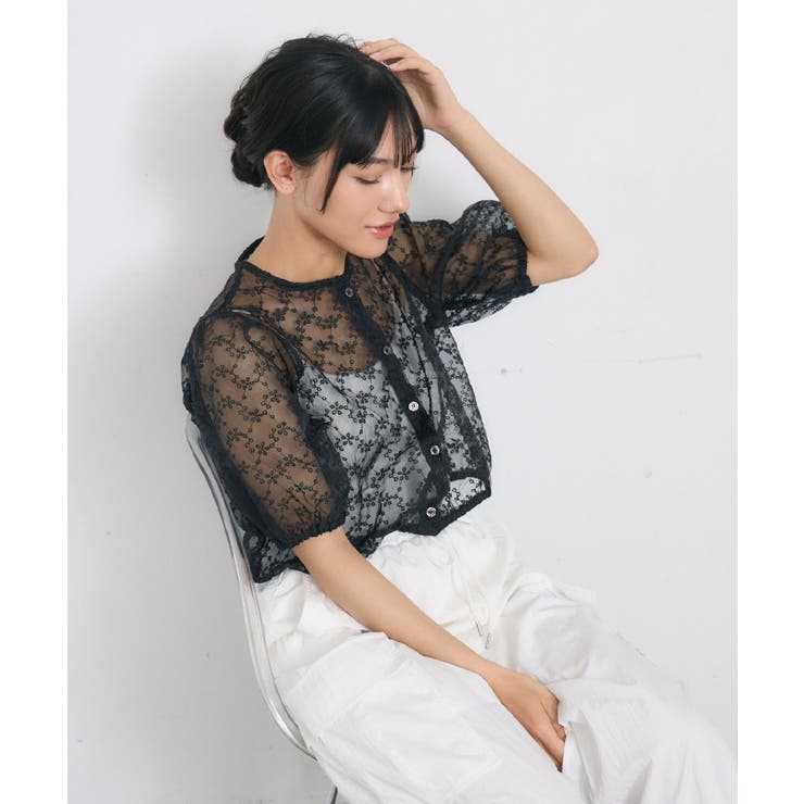 オーガンジー半袖BL | RETRO GIRL | 詳細画像11 