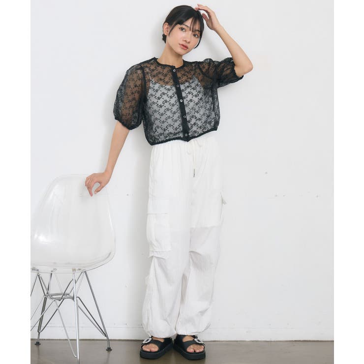 オーガンジー半袖BL | RETRO GIRL | 詳細画像12 