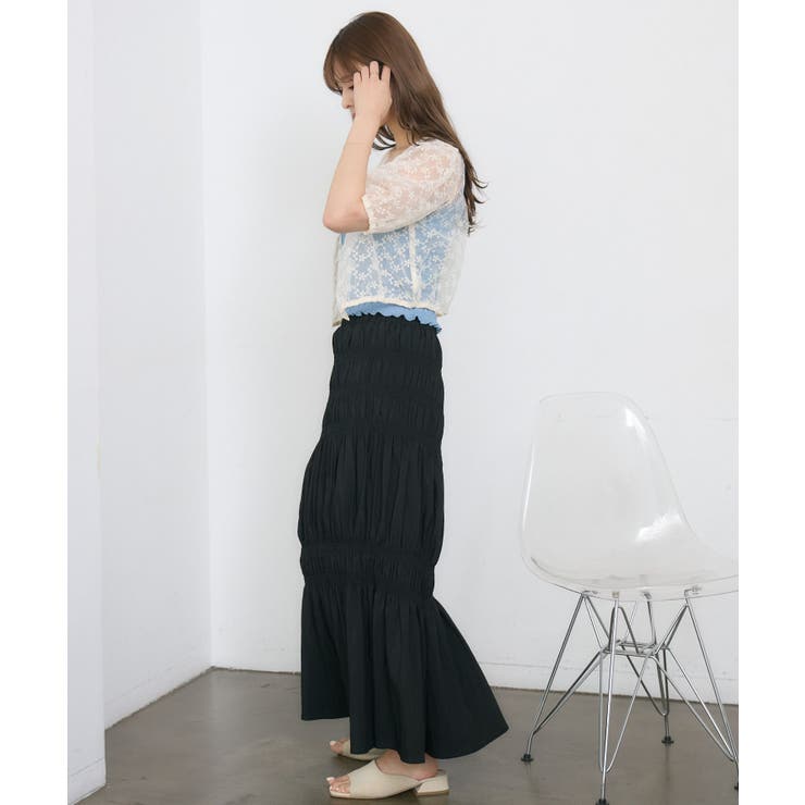 オーガンジー半袖BL | RETRO GIRL | 詳細画像4 