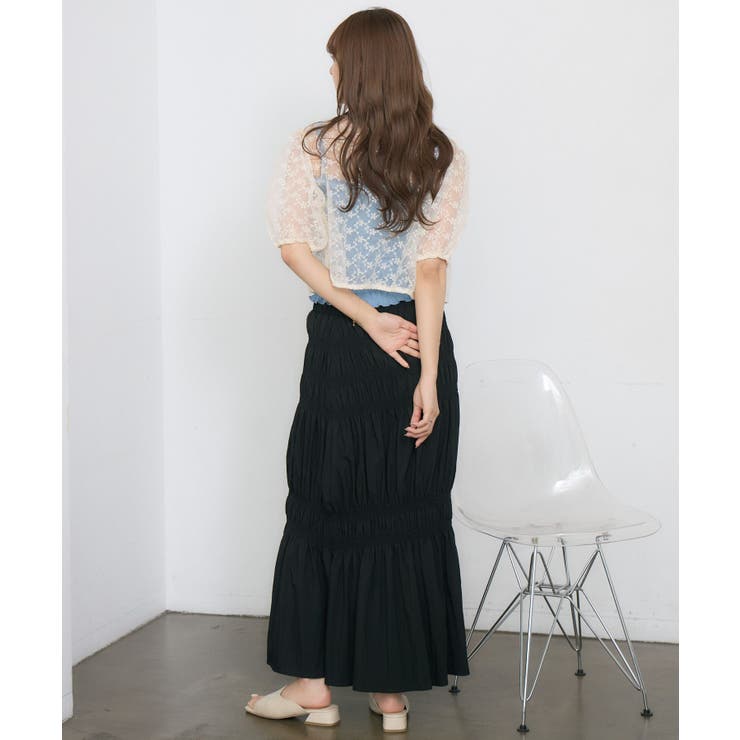 オーガンジー半袖BL | RETRO GIRL | 詳細画像5 