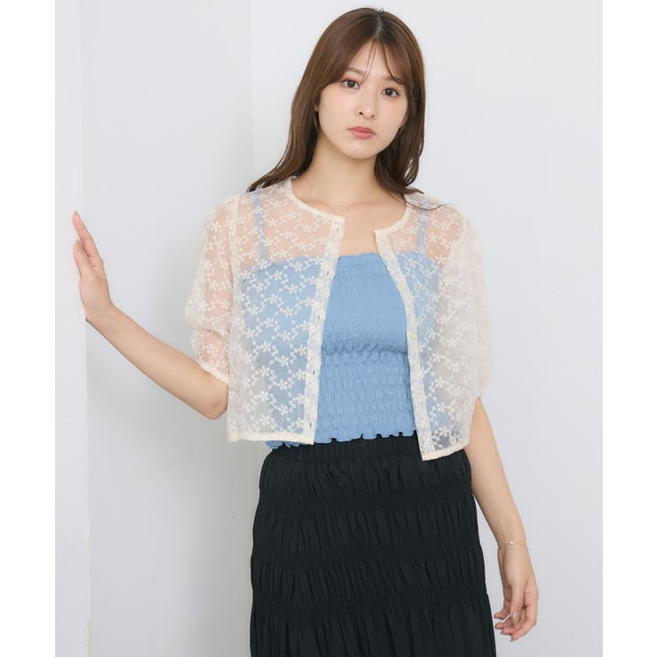 オーガンジー半袖BL | RETRO GIRL | 詳細画像6 