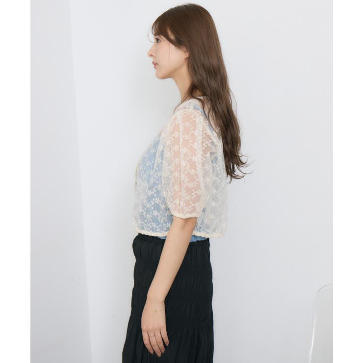 オーガンジー半袖BL | RETRO GIRL | 詳細画像8 