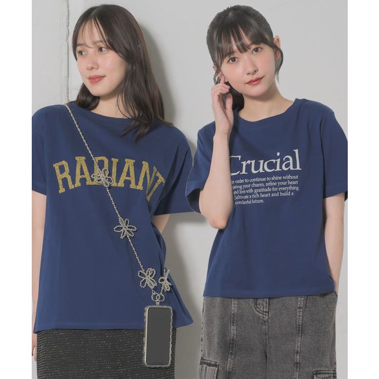 【2サイズ展開】ロゴプリントTEE | RETRO GIRL | 詳細画像1 