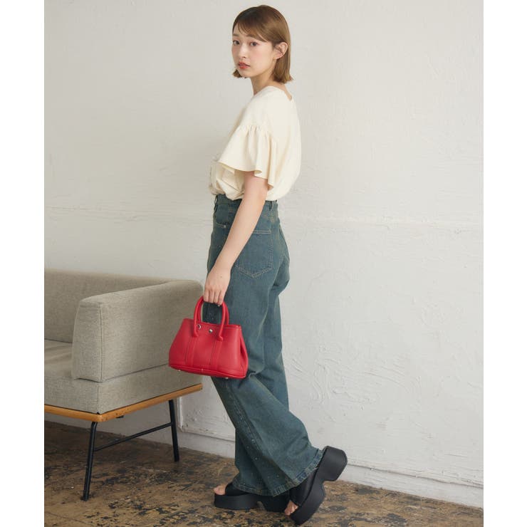 花プリント袖フリルTEE | RETRO GIRL | 詳細画像14 