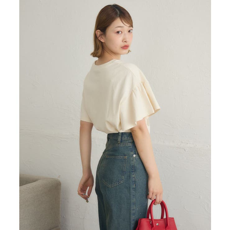 花プリント袖フリルTEE | RETRO GIRL | 詳細画像16 