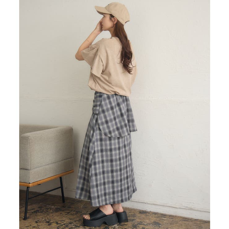 花プリント袖フリルTEE | RETRO GIRL | 詳細画像6 