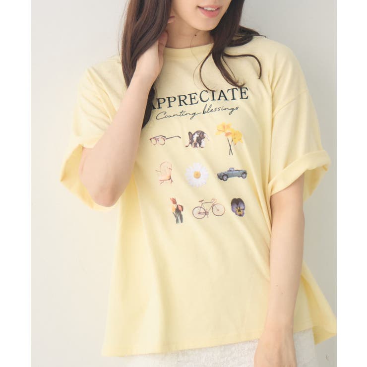 ランダムプリントBIGTEE | RETRO GIRL | 詳細画像1 