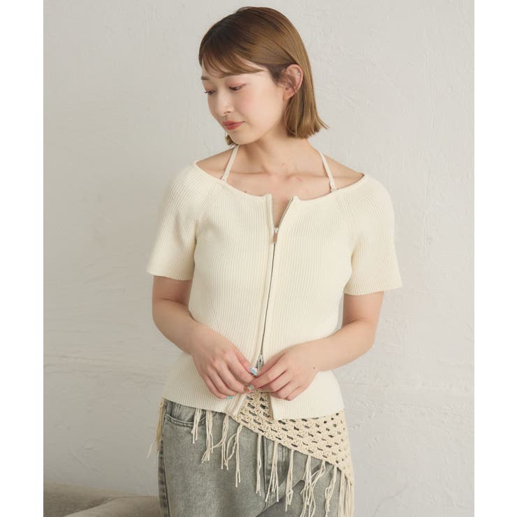 ホルターWZIPカーデ | RETRO GIRL | 詳細画像15 