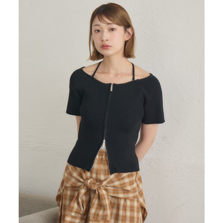 ホルターWZIPカーデ | RETRO GIRL | 詳細画像6 