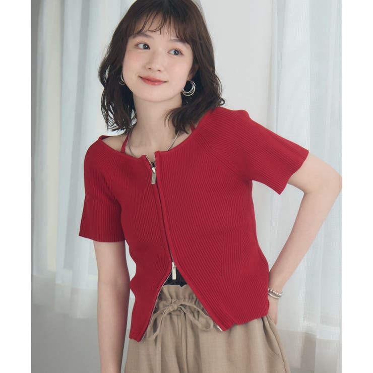 RED0 | ホルターWZIPカーデ | RETRO GIRL