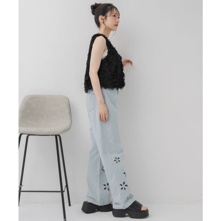 前釦フェザーベスト | RETRO GIRL | 詳細画像13 