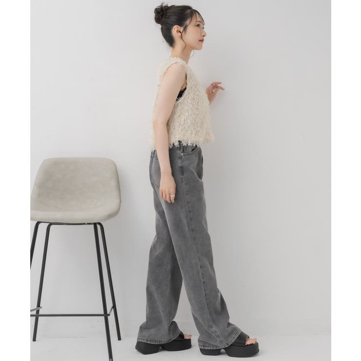 前釦フェザーベスト | RETRO GIRL | 詳細画像5 