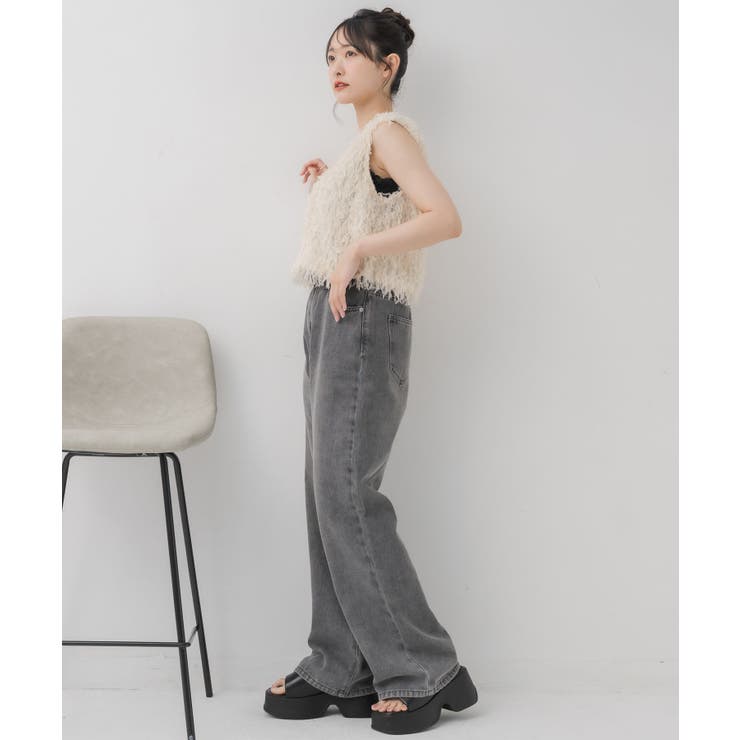 前釦フェザーベスト | RETRO GIRL | 詳細画像6 